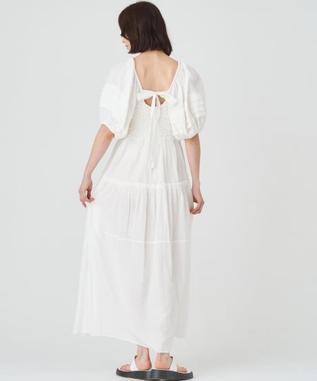 SMOCKING CHECK DRESS