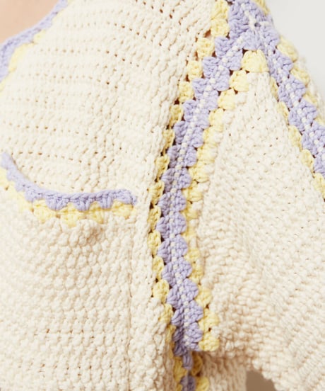 COTTON BLEND LILY KNIT JACKET