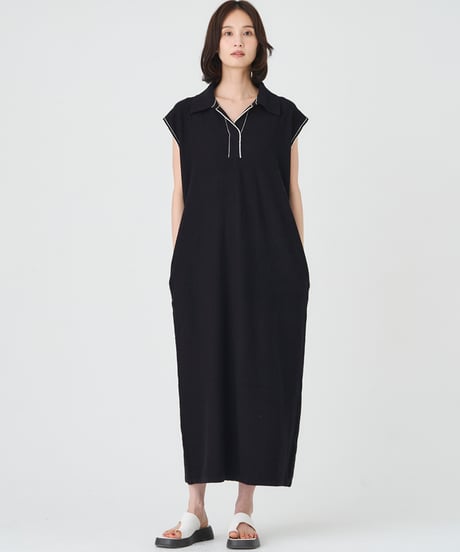 COTTON MINI BOUCLE　KNIT DRESS