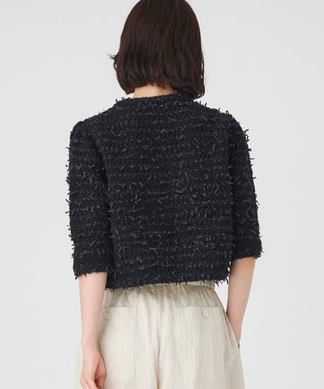 TAPE YARN KNIT JACKET