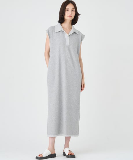 COTTON MINI BOUCLE　KNIT DRESS