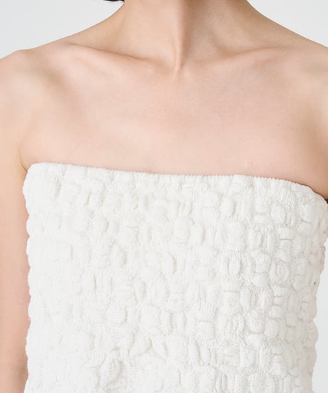 SMOCKING CHECK SKIRT
