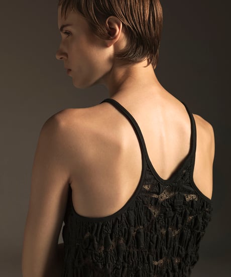 WAVE　DOT TULLE　TANK TOP