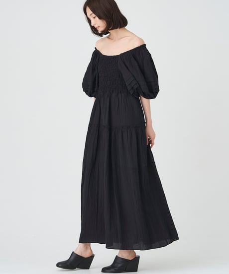 SMOCKING CHECK DRESS