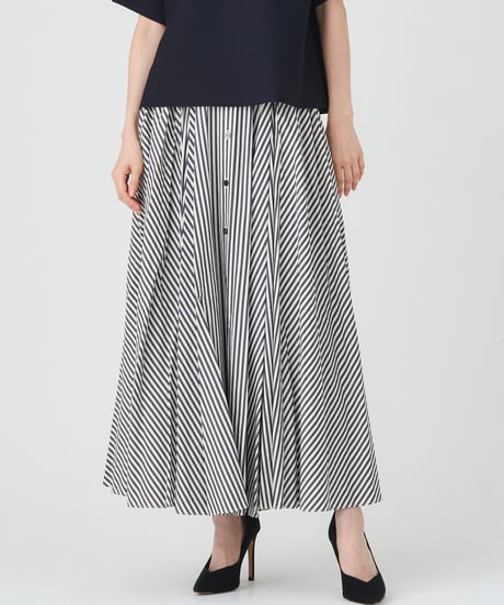 COTTON CUPRA STRIPE SKIRT