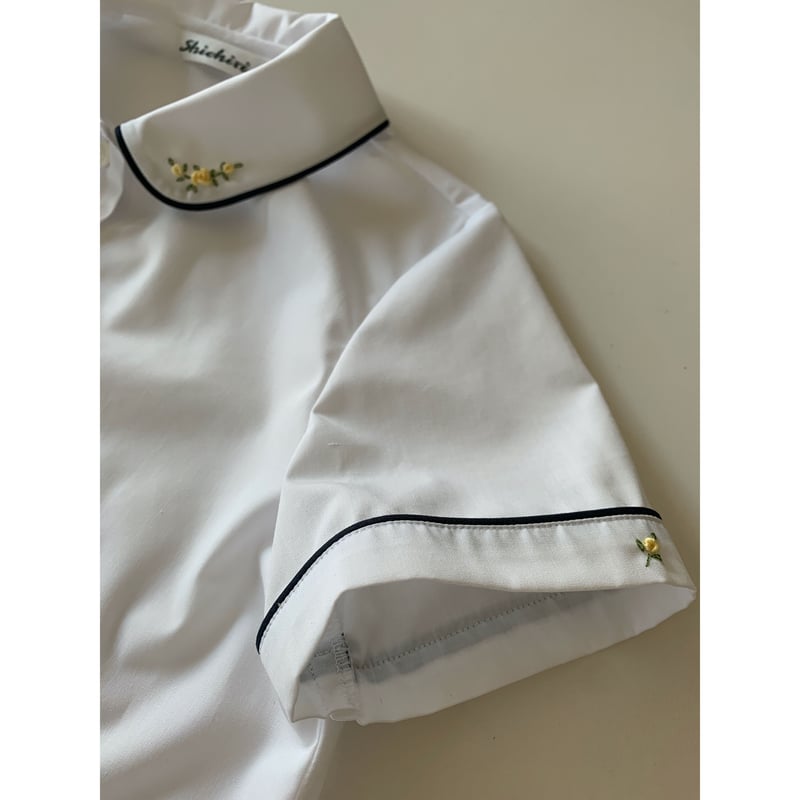 【美品】荻窪 七里 Shichiri 半袖ブラウス キュロット セット 美品】荻窪 七里 Shichiri 半袖ブラウス キュロット セット