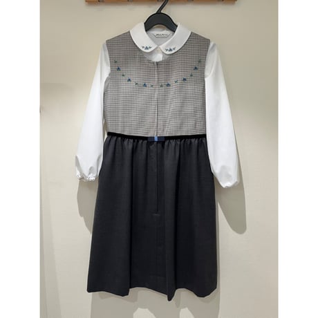 現行品　七里久美子　ジャンパースカート　新品ブラウスセット Shichiri（七里久美子）