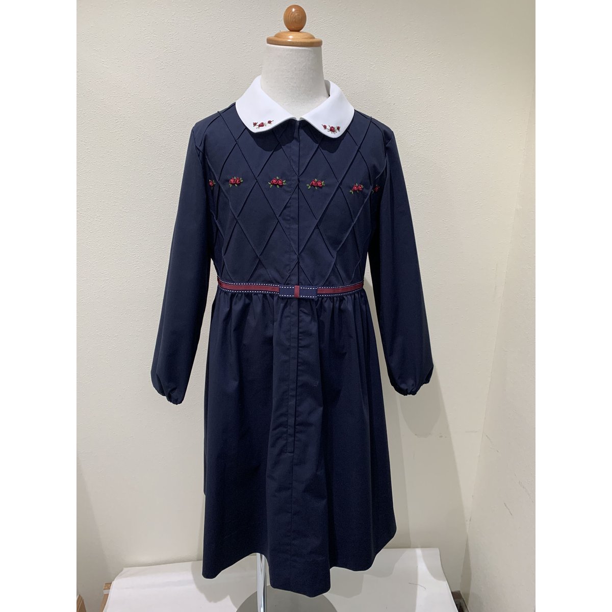 七里久美子今年のワンピース 110cm チェック柄