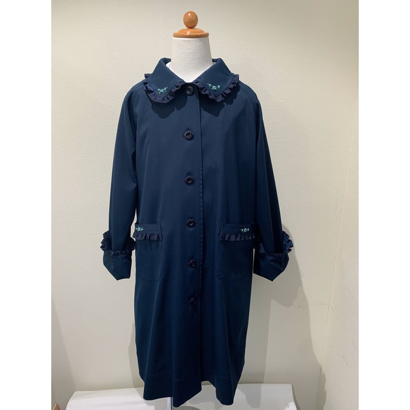 荻窪七里　刺繍　フロントジップ　春夏ワンピース 120 七里久美子　お受験 荻窪七里 刺繍 フロントジップ 春夏ワンピース 120 七里久美子