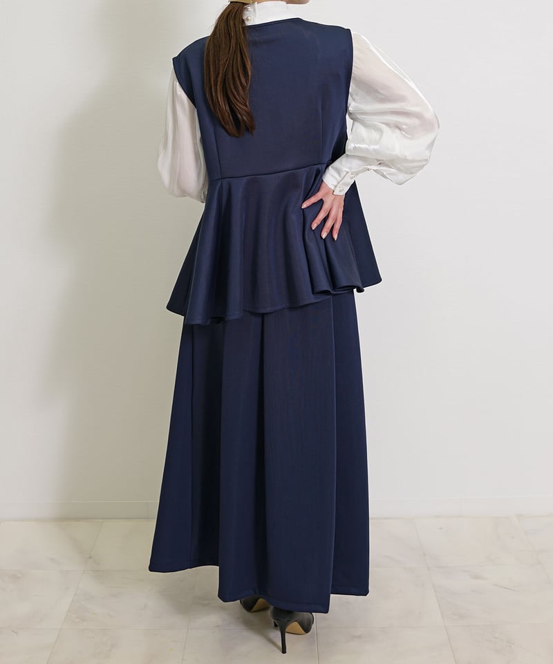 フリルポケット ダンボールニット フレアスカート CH_hdmn | CH_hdmn