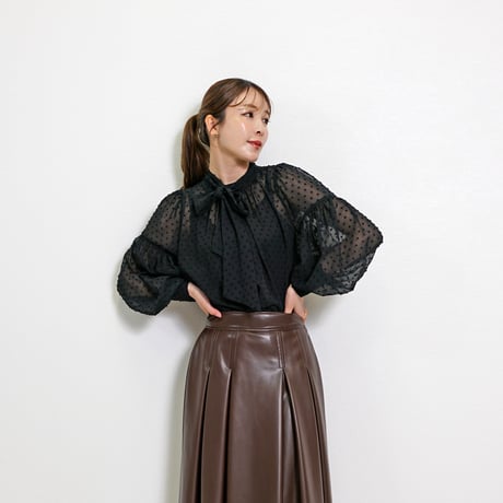 ももたん⚠️新品‼️リナシメントドットブラウス ドットブラウス | STORES