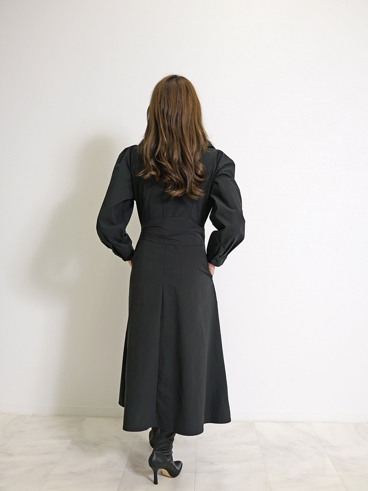 ベルテッド　トレンチ　ワンピース ベルテッド トレンチ ワンピース CH_hdmn Pour Les Femmes | CH_h
