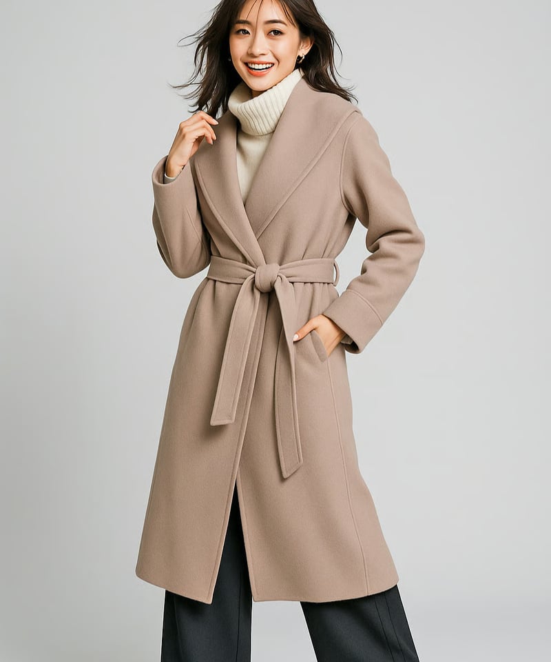 ここ RAW FUDGE ヘリンボンビックカラーコート RAW FUDGE ヘリンボンビックカラーコート 【公式通販】