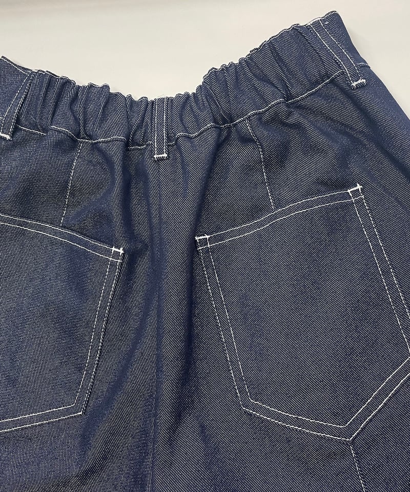 センターシーム ワイドスラックス デニムパンツ CH_hdmn | CH_hdmn