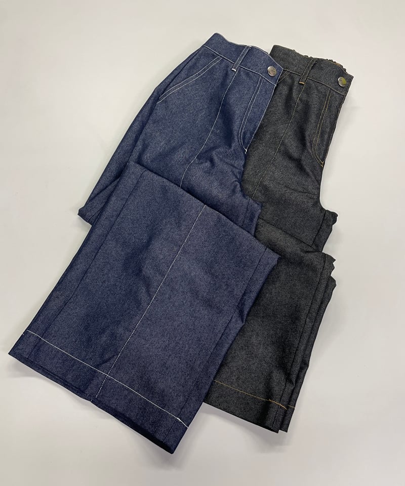 センターシーム ワイドスラックス デニムパンツ CH_hdmn | CH_hdmn センターシーム ワイドスラックス デニムパンツ CH_hdmn | CH_hdmn