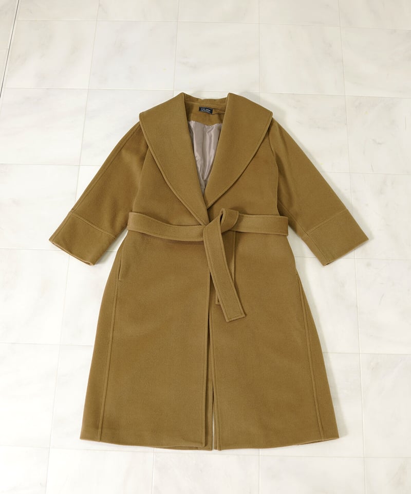 カラーベルテッドウールコートwool :100% カラーベルテッドウールコートwool :100%