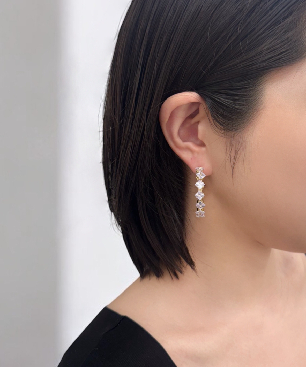 Filigran | Crystal hoop pierce | FADE,
