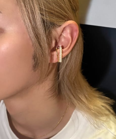 TIGRIS | string of pearls earcuff