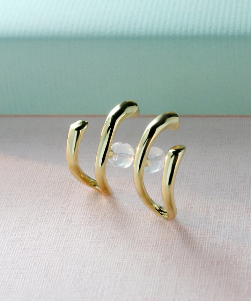 FADE, PIERCE 'PARALLEL' (PAIR（GOLD）