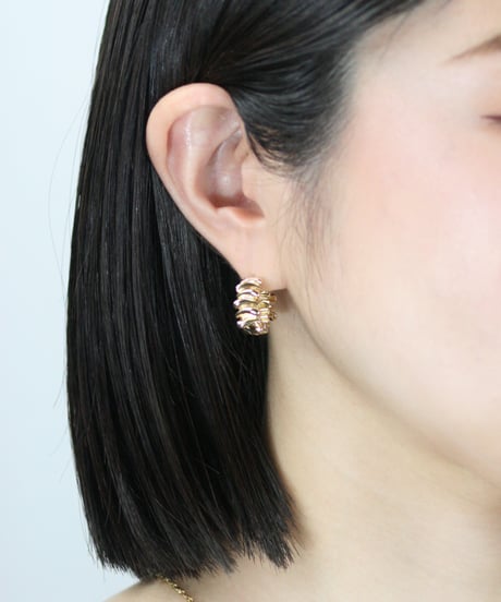 HEMCA | PIERCE ' CREASE' (PAIR) | ピアス