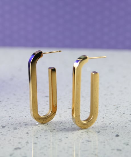 HEMCA | PIERCE ' FLAT OVAL' (PAIR) | ピアス