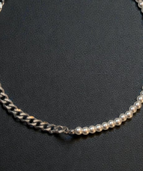 TIGRIS | hybrid link pearl necklace