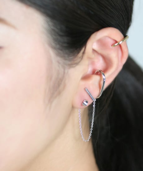 HEMCA | CUFF 'UNIQUE' 2WAY WIRE (1 PIECE) | イヤーカフ&ピアス