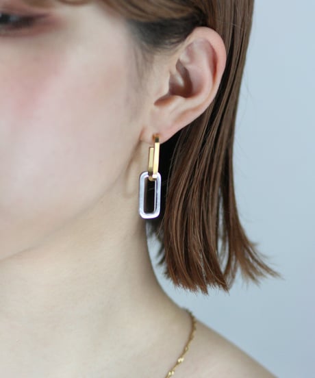 HEMCA | PIERCE ' FLAT RECTANGULAR' (PAIR) | ピアス