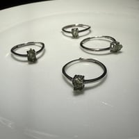 モルダバイトのシルバーリング