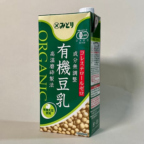 成分無調整　有機豆乳　1L