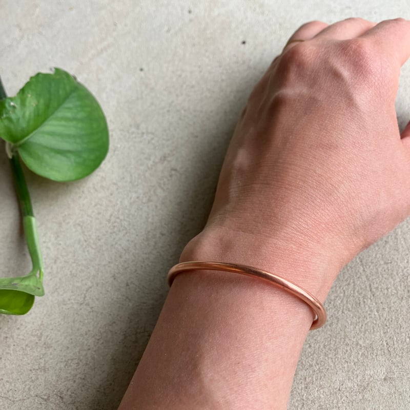 純銅製のシンプルなバングル | 仲沢商店