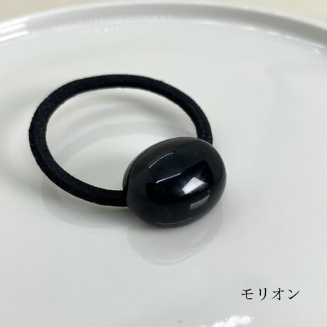 天然石のヘアゴム