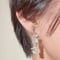clear earring/pierce