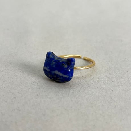 Lapis Lazuli Cat Ring