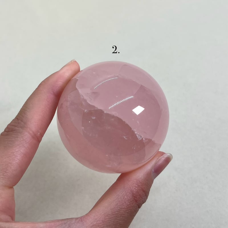 ririn☆様　高品質　ピンククォーツ　ピンクアゼツライト　スフィア2 ririn☆様 高品質 ピンククォーツ ピンクアゼツライト スフィア2