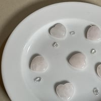 ローズクウォーツ　ハート1粒〜