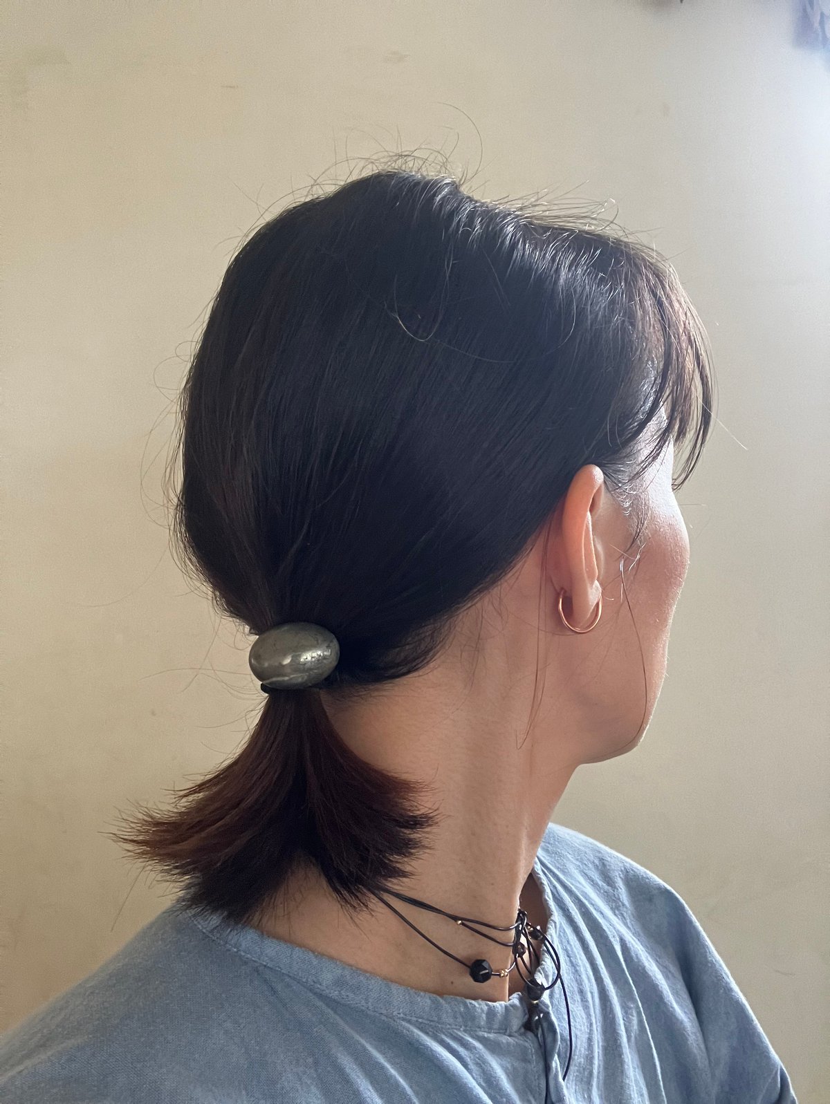 コレットマルーフ　天然石ヘアゴム Upcycle Large Metallic Glass Pony2022 | THE HAIR BAR TOKYO