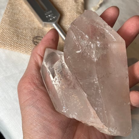 ヒマラヤ水晶と音叉セット