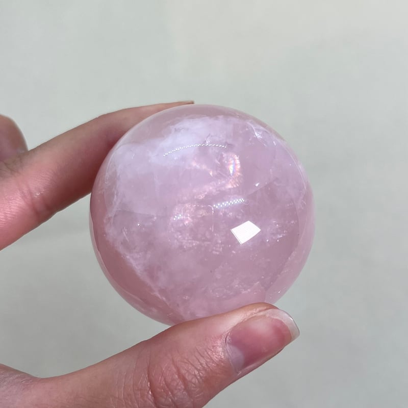 高品質 ラベンダーローズクォーツスフィアNo.1923 高品質 ラベンダーローズクォーツスフィアNo.1923