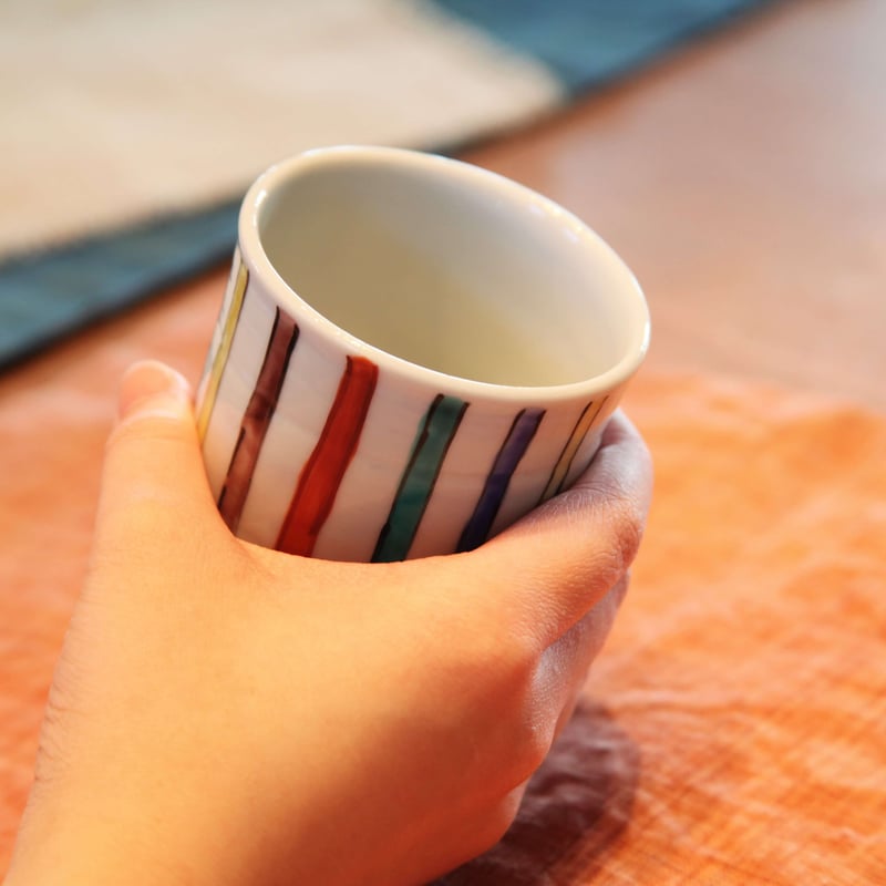 五彩麦わら湯呑 | 茶房 古九谷