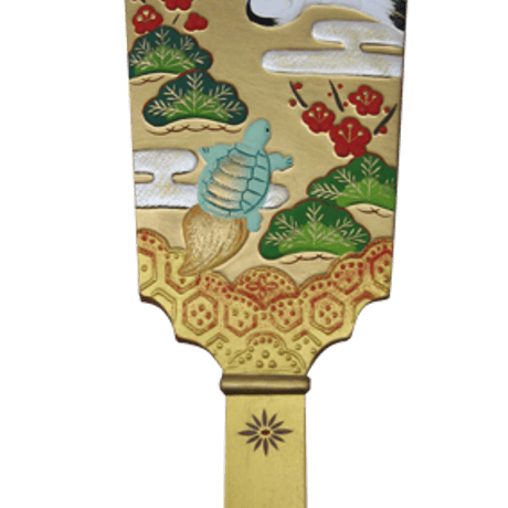 8618須はら錦彩羽子板（金）