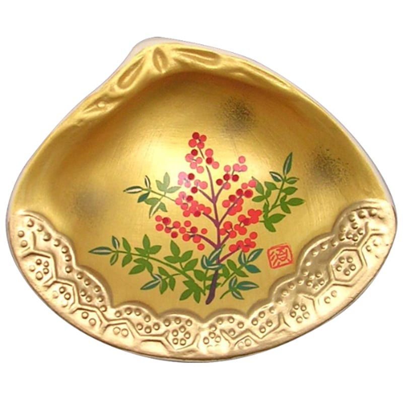 新品　紫式部　はまぐり　手描き　貝合わせ　7.5×6　桐板台　インテリア飾り 新品 紫式部 はまぐり 手描き 貝合わせ 7.5×6 桐板台 インテリア飾り