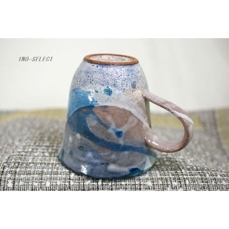 藁灰釉のマグ（大きめ）