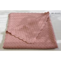 最高級　レジェンドが作った　手作り(機械編み)の膝掛け／ピンク