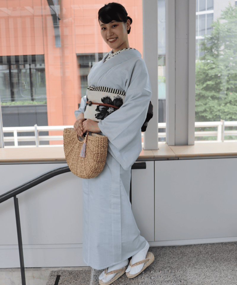 モノクロ花柄の名古屋帯 | 六花 Born jelly モノクロ花柄の名古屋帯 | 六花 Born jelly