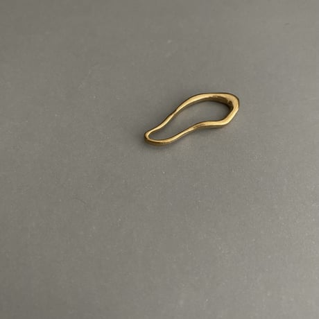 [ 1pcs ] ステンレス Mサイズ 31mm [ ゴールド シルバー ] メタル リングパーツ 変形 ナチュラルドロップ コネクター トップ チャーム ペンダント p-2119236