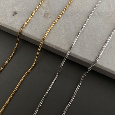 SUS スネークチェーン ネックレス 60cm × 1.5mm サージカルステンレス p-2119202