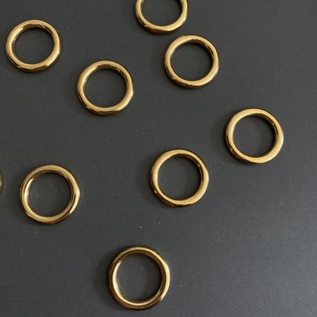 [ 4pcs ] LL 20mm サークル リング [ ゴールド / シルバー ] シームレス サージカルステンレス チャーム メタル リングパーツ p-2119259