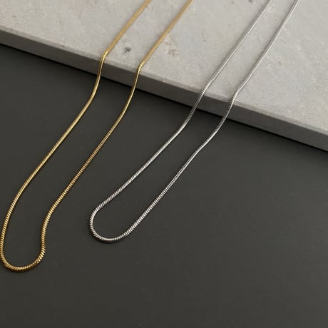 SUS スネークチェーン ネックレス 60cm × 1.5mm サージカルステンレス p-2119202