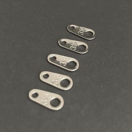 [ 10個セット ] 316L ダルマカン プレート 8mm サージカルステンレス p-2119131